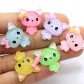 Multi Colors Mini Cute Cat Shaped Animal Beads Slime For Handmade Craft Decor Charms Phone Shell DIY Spacer Items