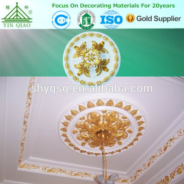 Elaborate medallion designs for ceiling chandelier