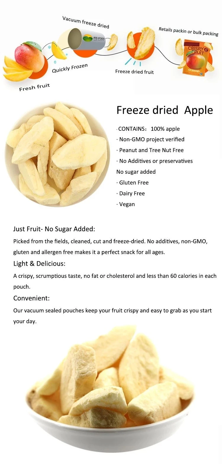 China Fd Freeze Dried Apple Crisps Fruits