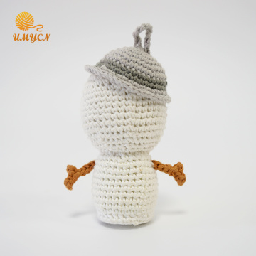 Süper Yumuşak Amigurumi Tığ Dolması Kardan Adam Bebek Oyuncakları