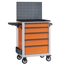 5-Drawer Rolling Tool Storage Cabinet - Metal Tool Trolley for Workshop