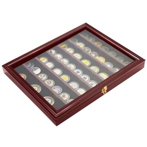 Wooden Coin Box Coin Holder Store Display Rack