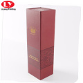 Red Collapsible Single Bottle Folding Wne Box