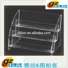 Three-tier Clear Acrylic Brochure Display Holder,Poster Display Holder,Menu Display Holder for Shop/supermarket