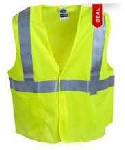 Ergodyne Class 2 Lime Solid Fabric Vest