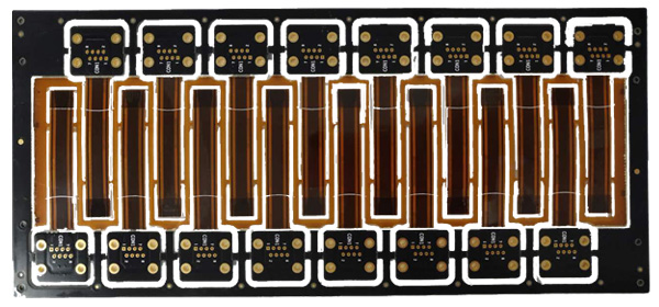 PCB rígido-flexible de 3 capas 3-layer Rigid-flex PCB