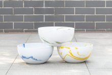 Bi-Color Round Flower Container