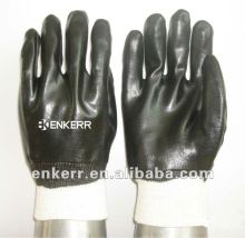 CE pvc coated gloves knit wrist coated gloves