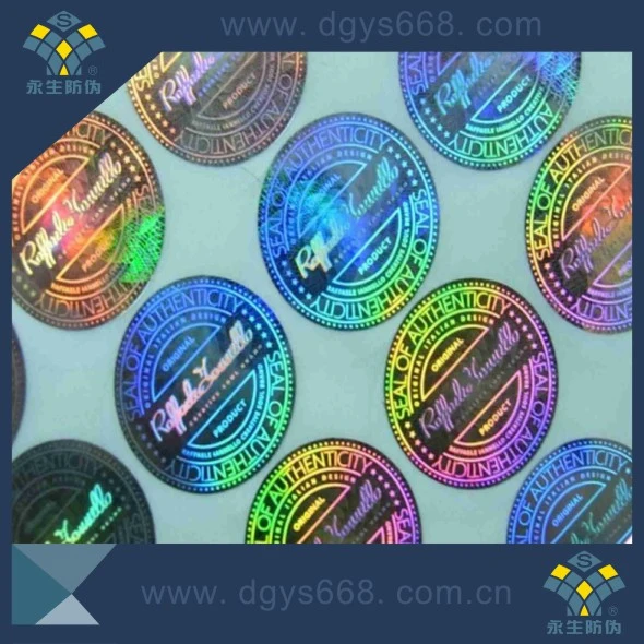 Customized Rainbow Hologram Laser Security Label