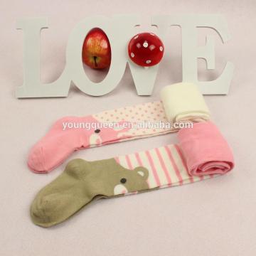 YJB87 pink rabbit bear baby girls tube sock baby sock pants