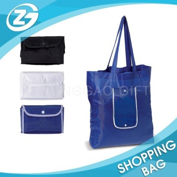 Large Nylon and Polyester Foldable Bag with Pouch