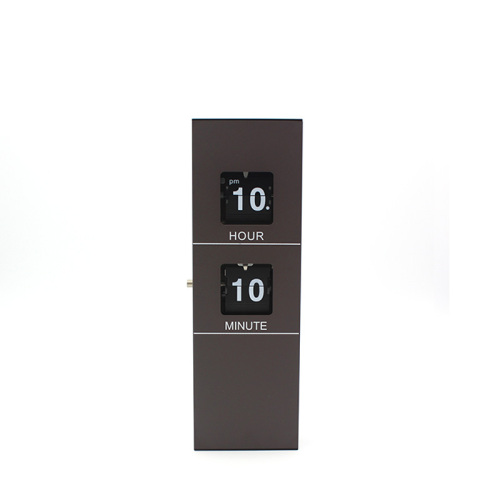 Flip Clock Cuboid in legno di piccole dimensioni