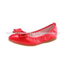 Soft & portable women's fold-able dress shoes/pure handmade&fine craft with zero rejects