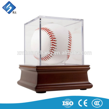 Luxury Acrylic Baseball Display Holder Clear Ball Box for Home Decoration