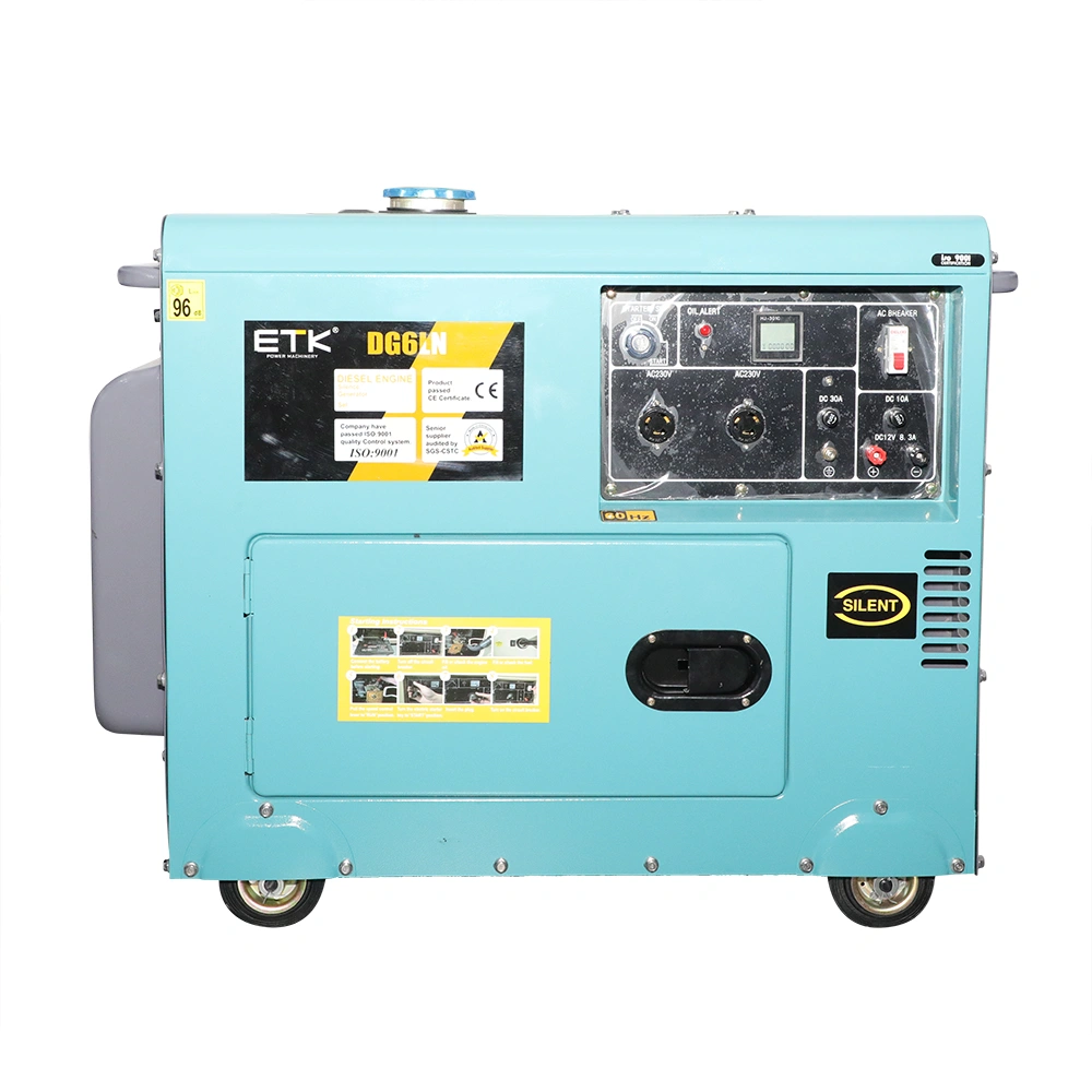 Easy to Operate/Maintain Diesel Generator Set (5KW)