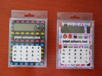 Printed cartoon basic calculator