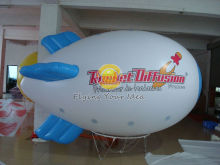 Waterproof Advertising Helium Zeppelin / Blimp Balloon With Logo Printed For Opening Event