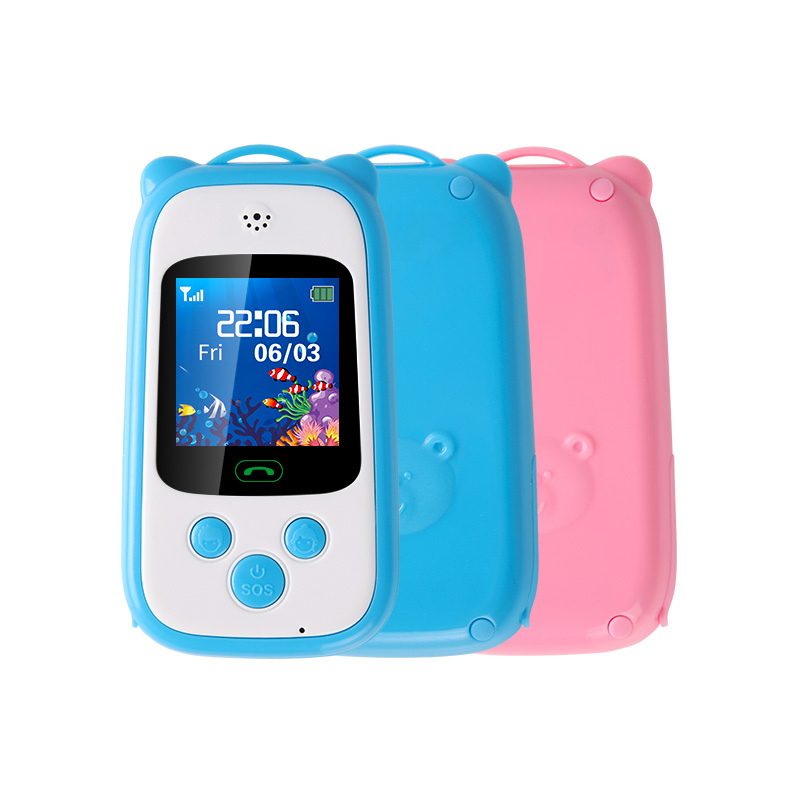 UNIWA KM1 1.44 Inch Touch Screen Kids Mobilephone with SOS GPS Tracking Function Cute Small Child Safety SOS Phone