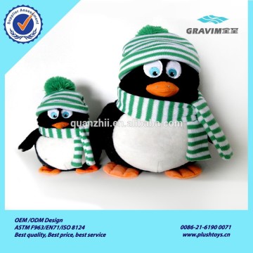 Christmas plush penguin toy