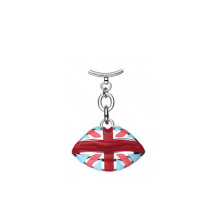 Lip of great Britain flag style pendant alloy making pendant with paint