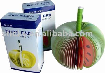 funny die-cut shape memo pad