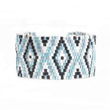 HSQ fashionable adjustable japanese seed bead bracelets in hand-woven