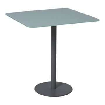 Glass Top Square Bar Table