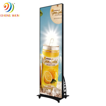 Dukungan Tanah Indoor P2 Poster LED Display Layar