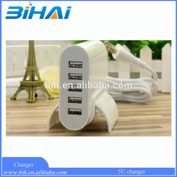 Wholesale 5port Intelligent USB Charger 50W 10A output power adaptors