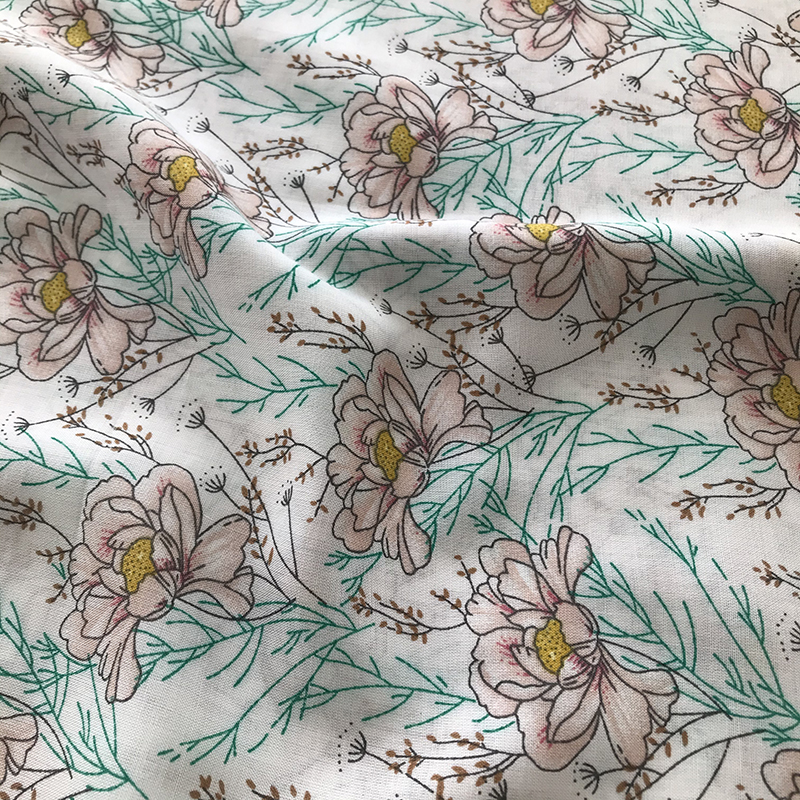 Neues Design floraldrucker Stoff Rayon Stoff Los in Shaoxing für Kleid