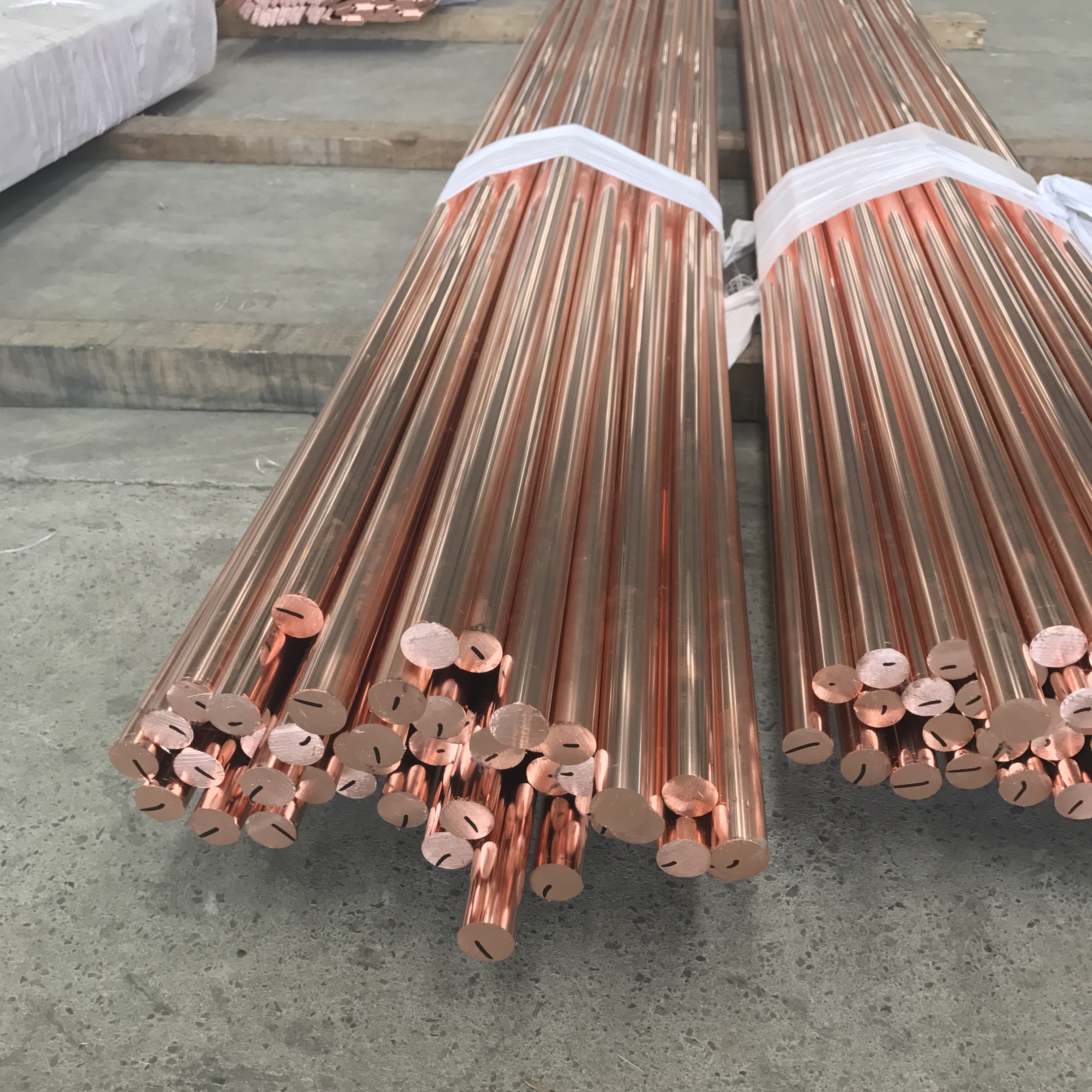 8mm Tin Coated Oxygen Free Copper Solid Round Rod