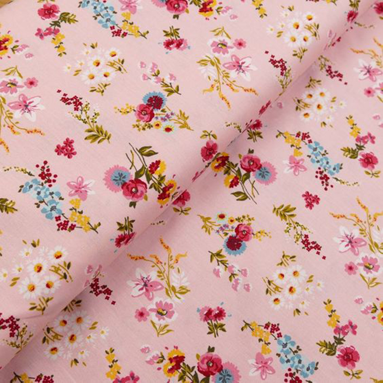 No Moq Custom Pineapple Pattern Design Cotton Poplin Woven Printed Fabric By Yard