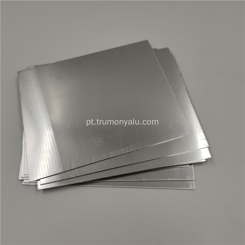 Placa plana de folha de alumínio série 3000 de 1 mm