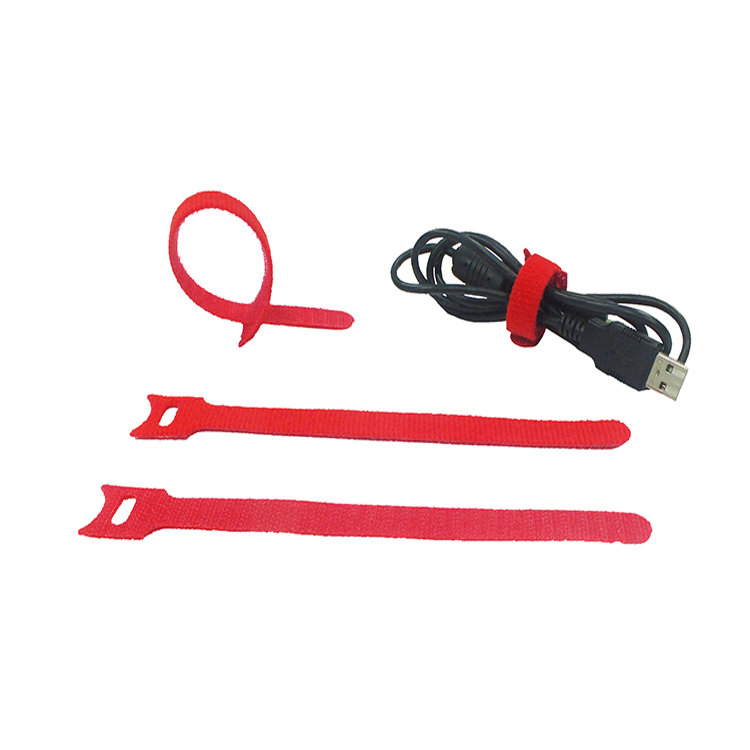 Hook Loop Cable Tie Strap Għall-Immaniġġjar tal-Cable