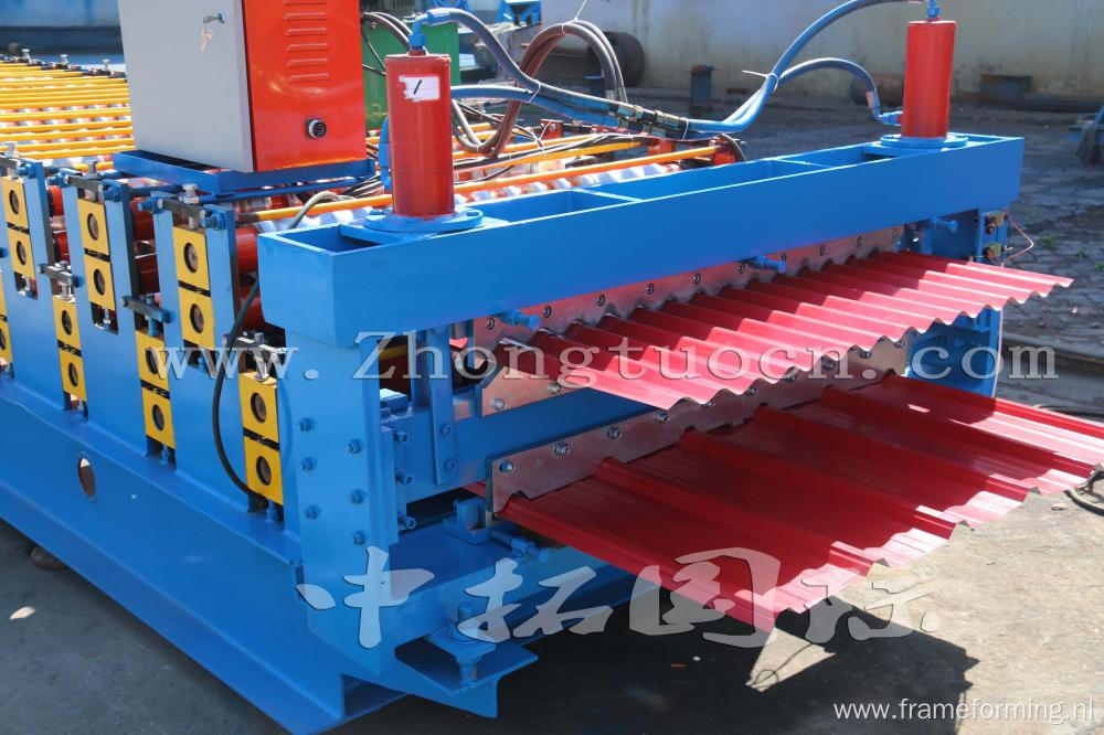 Color Glazed Trapezoidal Tile Sheet Double Layer Machine