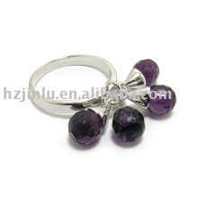 925 sterling silver ring,silver ring with bead