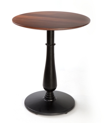 Modern Walnut Wood Small Round Restaurant Dining Tables