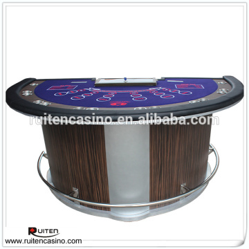 Deluxe Blackjack Table With Barrel Pedestal Leg