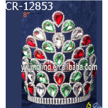 8 &quot;Chunky Water Drop Rhinestone Tiaras grandes