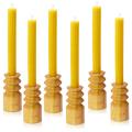 Natural Hand Rolled Beeswax Pillar Honeycomb Candles
