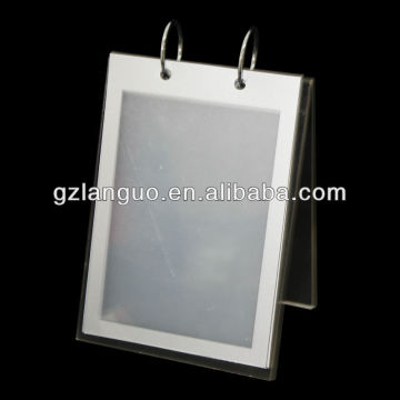 menu acrylic tabletop display