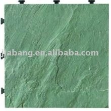 Interlocking tile, Flooring tile, Slate tile with PE base