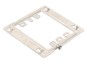 Rectangular Frame Metal Bracket Ring