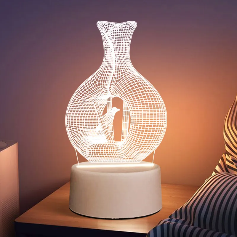3D Graduation Night Light - Creative Luminous Acrylic Lamp