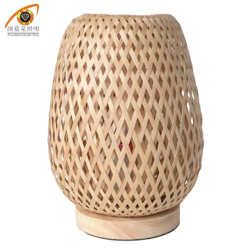 Bamboo Table Lamp: Modern Handmade Bedroom Night Lamp