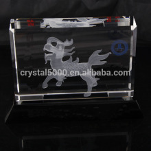 3D dargon laser crystal animal crystal model