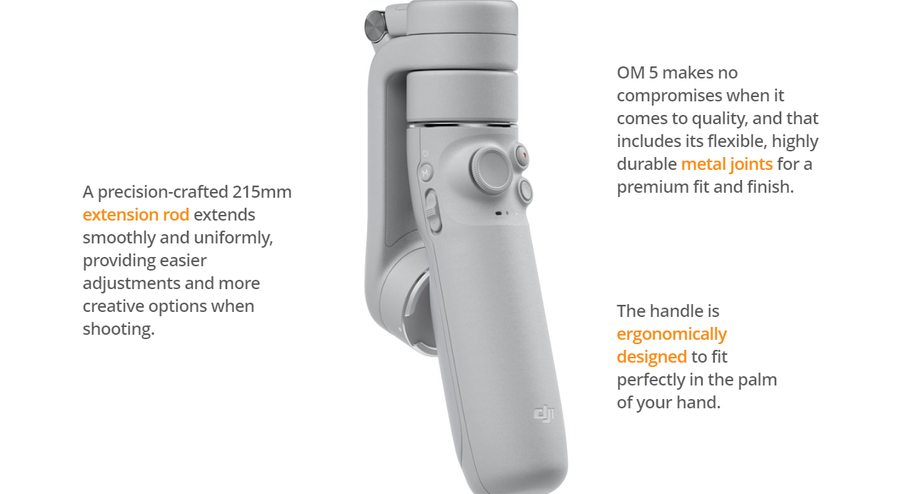 Hot Sale Original In Stock New DJI OM 5 Built-In Extension Rod 3-Axis Active Track 4.0 Portable and Foldable DJI OM 5
