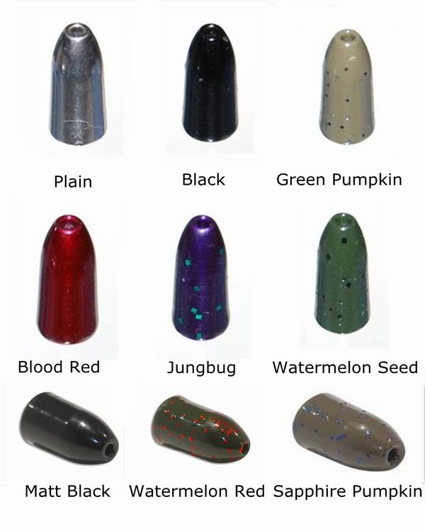 colors for tungsten worm weights