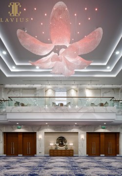 Flower branch crystal chandelier lighting