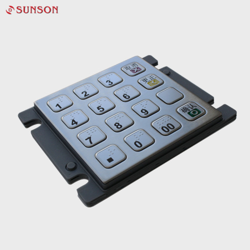 Клавиатура за шифроване на павилион за плащане от неръждаема стомана с малък размер